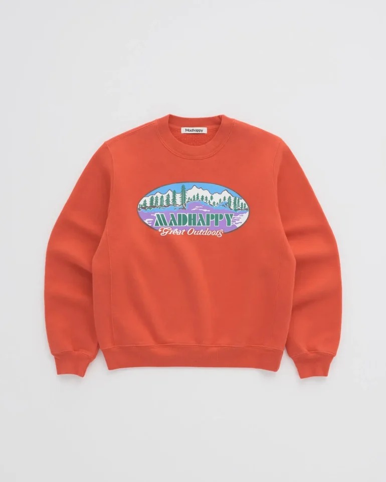 Madhappy Great Outdoors Green Crewneck - Image 3