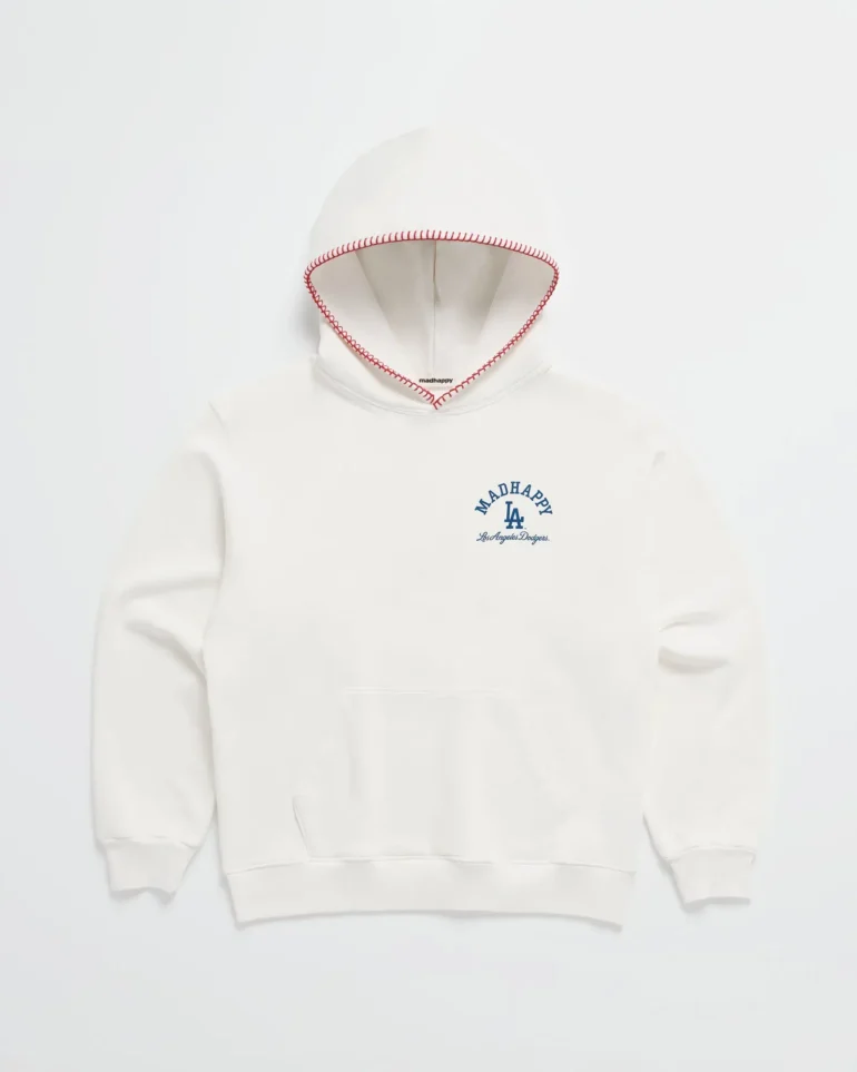 White Madhappy x Dodgers I Love LA Hoodie - Image 2